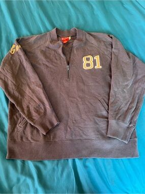 Guess Jeans Vintage Quarter Zip Sweatshirt